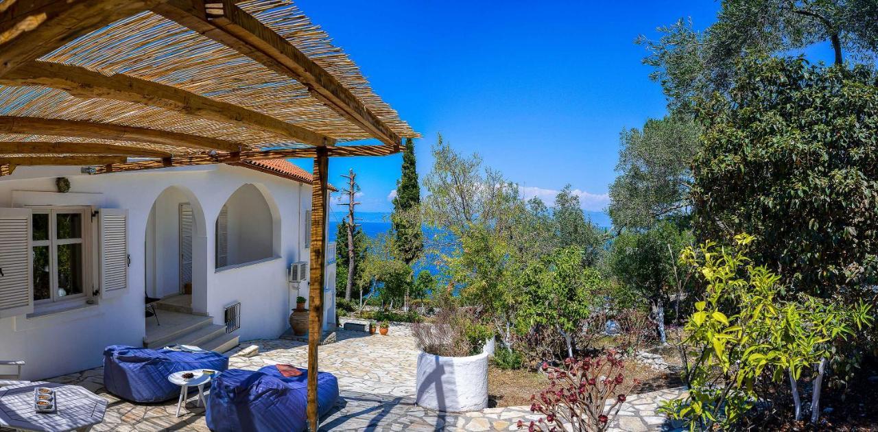 New! Paxoswhite Sea View Apartments & Studios! Ґайос Екстер'єр фото