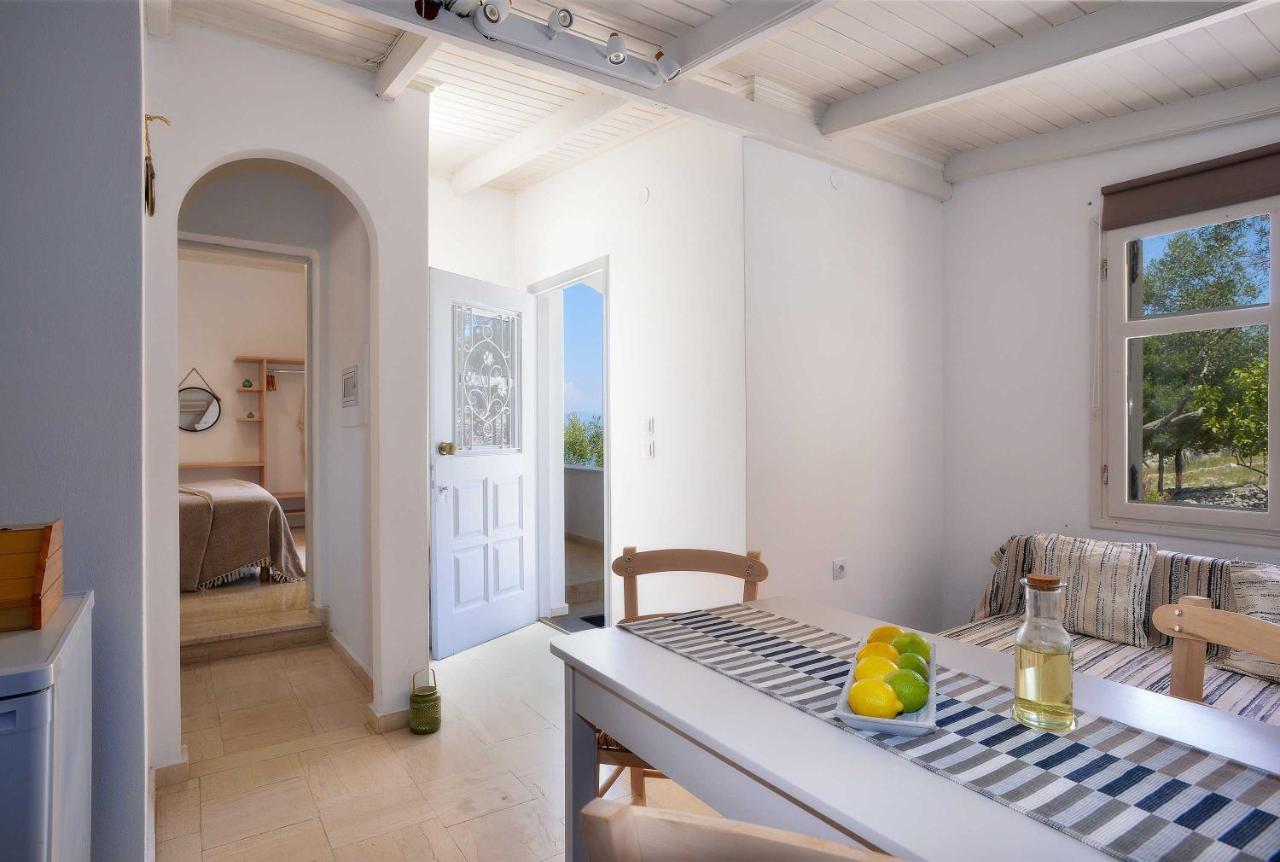 New! Paxoswhite Sea View Apartments & Studios! Ґайос Екстер'єр фото